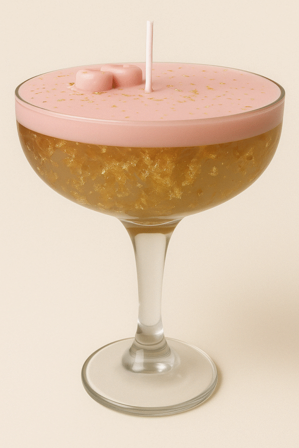 Rosé Luxe, Espresso Martini Glass Candle - Image 2