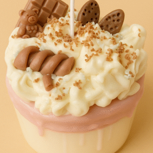 Large Birthday Cake Candle With Fun Toppings