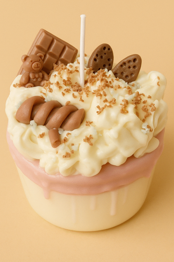 Large Birthday Cake Candle With Fun Toppings