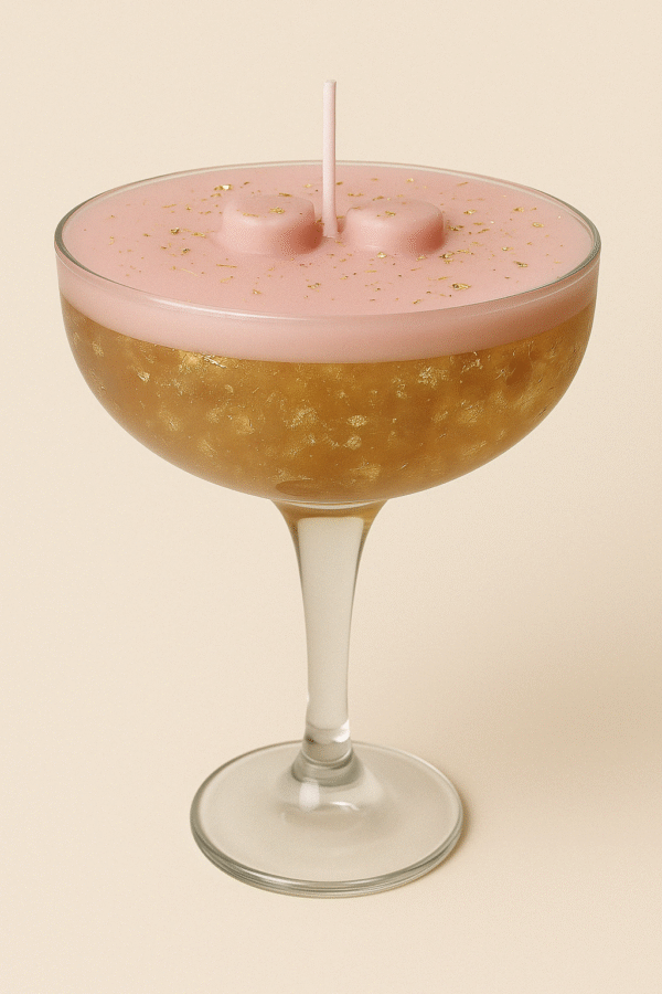 Rosé Luxe, Espresso Martini Glass Candle