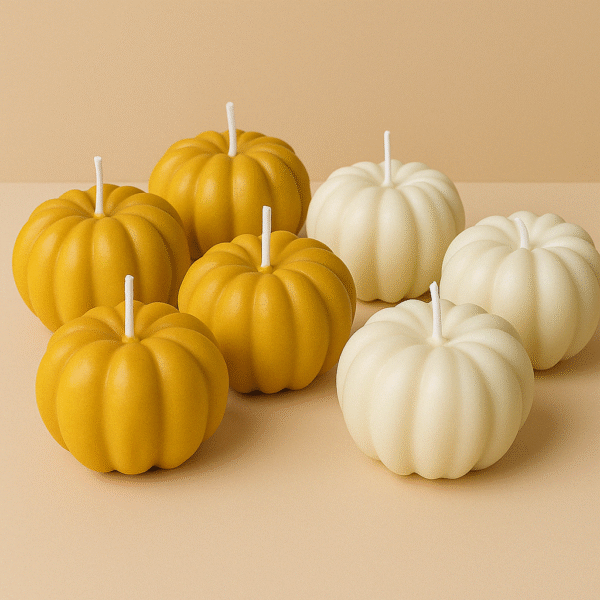 Pastel Pumpkin Candles - Image 4