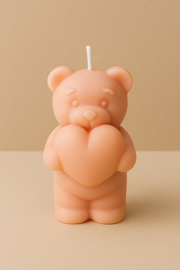Puff and Flame Teddy Candle - Image 3