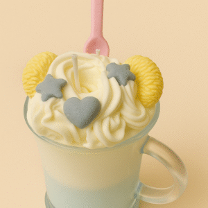 Blue Bliss Heart & Cookie Mug Candle