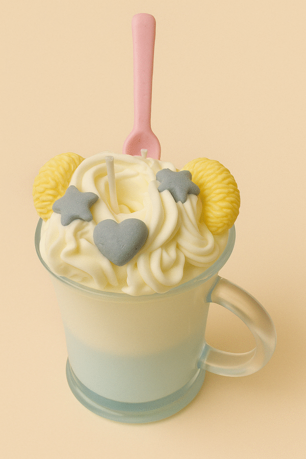 Blue Bliss Heart & Cookie Mug Candle
