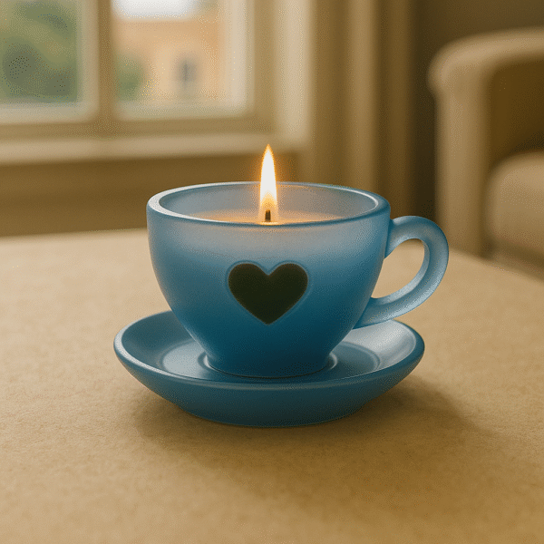 Leila Luxè Collection, Resin Cup and Saucer (Set of 4) - Image 2
