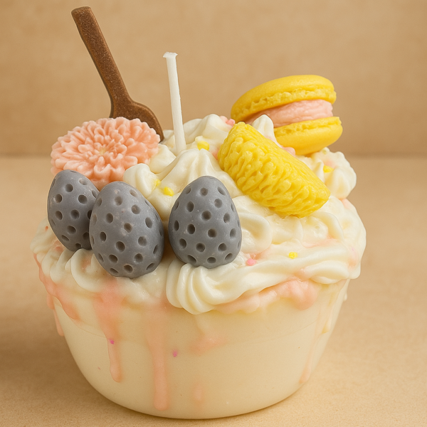 Sunshine Zest, Large Birthday Cake Candle
