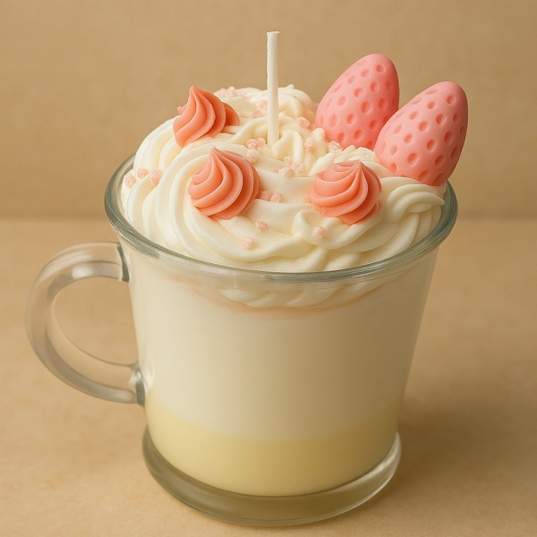 Strawberry Swirl Dream Whipped Mug Candle