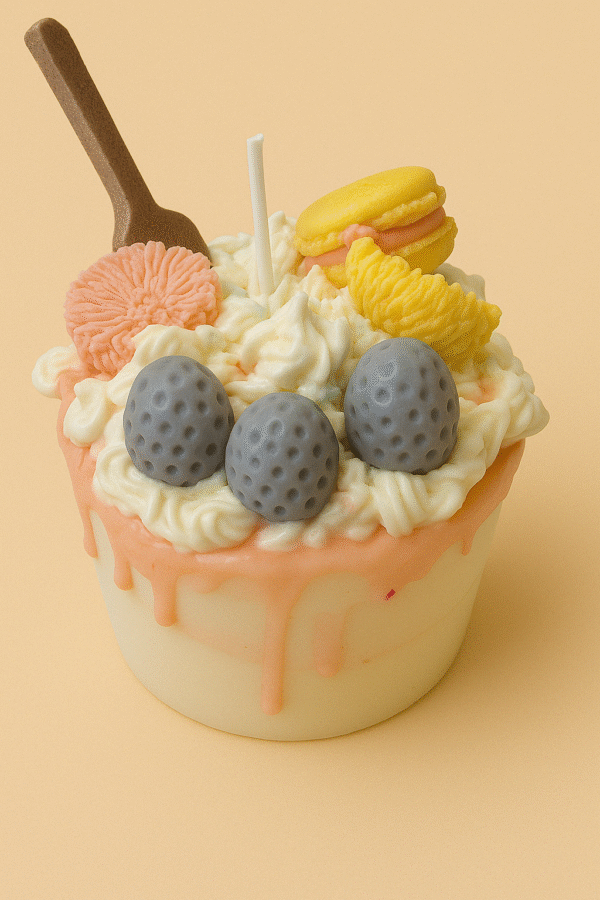 Berry Bliss Dessert Birthday Candle (Large)