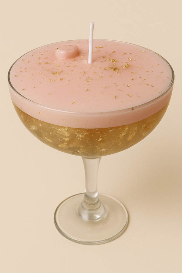 Rosé Luxe, Espresso Martini Glass Candle - Image 3