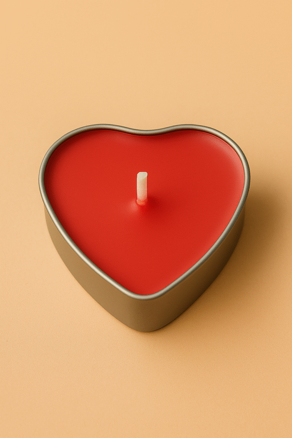 Mini Heart Tin Candle